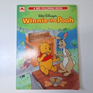 1993 Walt Disneys Winnie The Pooh Bear Big Coloring Book Vintage No Marks Piglet